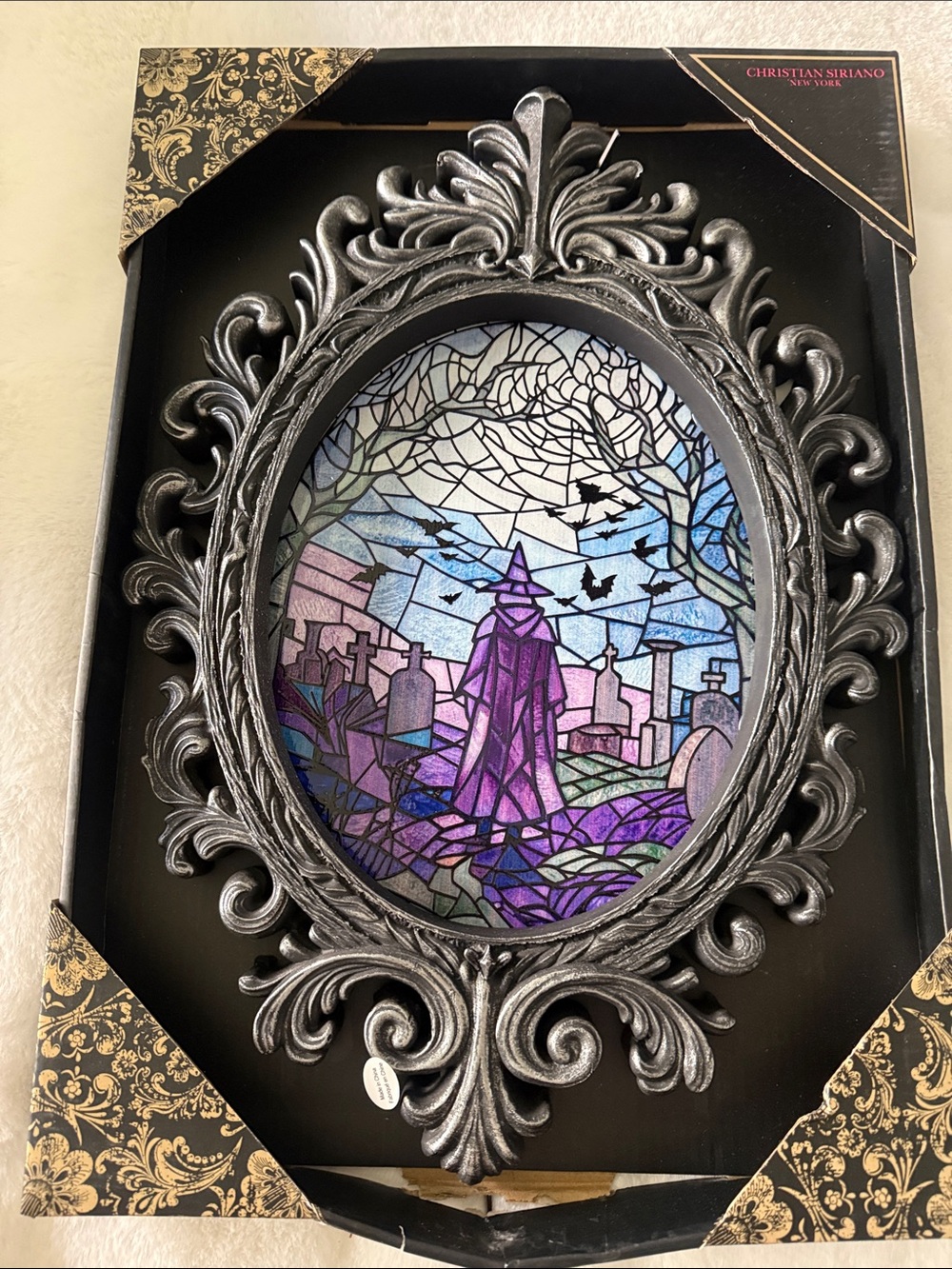Christian siriano stained glass Halloween-wall art